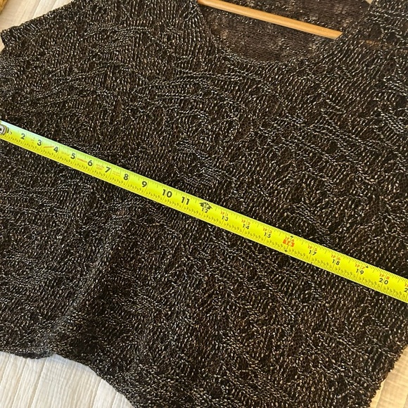 Eileen Fisher Wrapped Sparkle Jacquard Sweater.  Size Small. - Picture 10 of 11